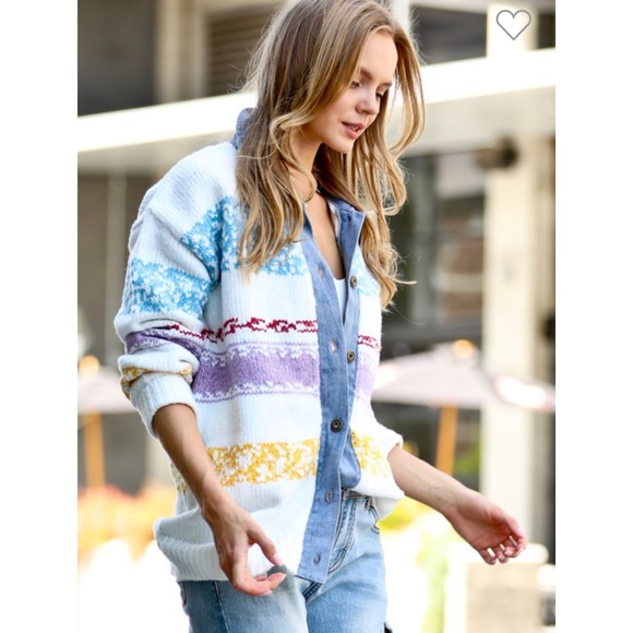 Chunky Knit Sweater Jacket - Picture 7 of 13